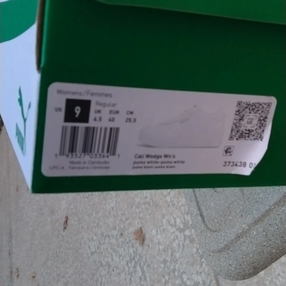 NWT Puma Cali Wedge Sneaker - Women's size 9